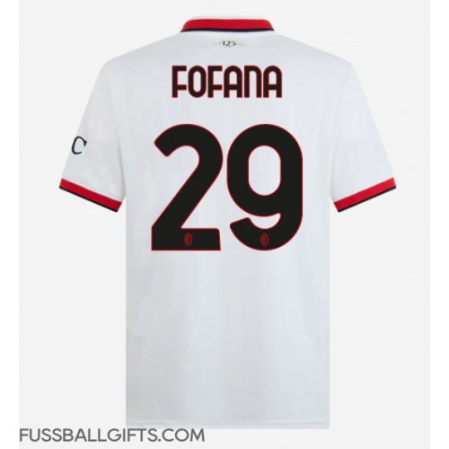 AC Milan Youssouf Fofana #29 Fußballbekleidung Auswärtstrikot 2024-25 Kurzarm